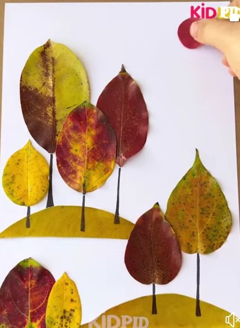 Leaf Collage, Thanksgiving Art, Leaf Crafts, Craft Day, Diy Crafts For Kids Easy, Fall Crafts For Kids, Cool Coloring Pages, Autumn Painting, September 10