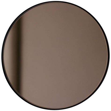 Bronze Mirror Texture, Bronze Tinted Mirror, Mirror With Black Frame, Modern Round Mirror, White Mirror Frame, Mirror Texture, Multiple Mirrors, Black Mirror Frame, Tinted Mirror