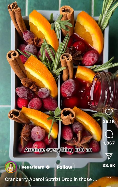 Swizzle Sticks, Cranberry Orange, Orange Slices, Ice Cube, Rosemary, Cranberry, 10 Things