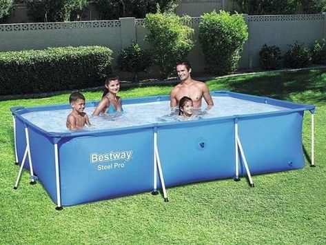 Rectangle Above Ground Pool, Splash Frame, Bestway Pool, Portable Swimming Pools, Swimming Pool Heaters, Big Swimming Pools, Party Swimming Pool, Pool Pool, Rectangular Pool