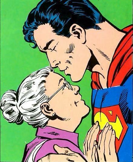 Superman sure loved his Mom!Time to be the world's most perfect child. Martha Kent, Superman Boy, Happy Mothers Day Messages, Crow Movie, Daily Planet, Comic Superhero, Action Comics 1, Superman Clark Kent, Dc Superman