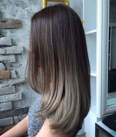 Brown Ombré Hair Color Ideas Filipino Hair Color, Hair Mushroom Brown, Filipino Hair Color Ideas, Asian Ombre Hair, Brown Ombré Hair, Ombre At Home, Filipino Hair, Brown Ombre Hair Color, Grey Ombre Hair