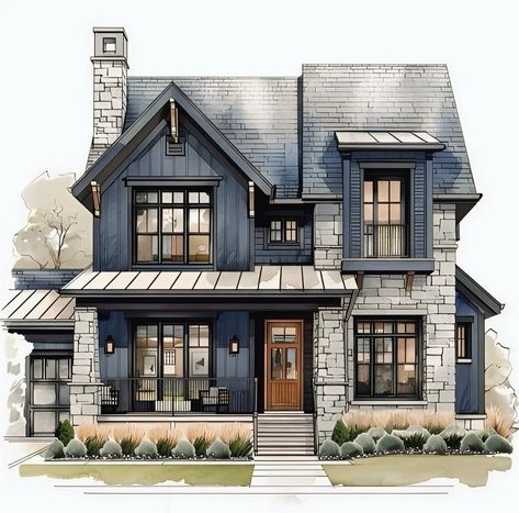 Bloxburg House Ideas Exterior Traditional, Modern Aesthetic House Exterior, Front House Design Entrance, House Design Entrance, Front House Design, House Design Simple, Aesthetic House Exterior, Unique Houses Exterior, Design Entrance