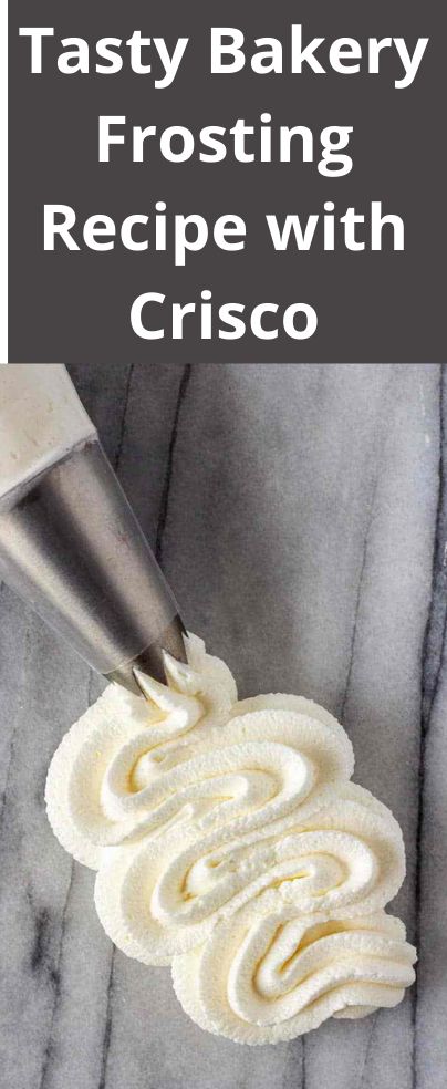 Shortening Frosting, Bakery Frosting Recipe, Crisco Frosting, Making Frosting, Wedding Cake Frosting Recipe, Bakery Frosting, Fluffy Frosting Recipes, Wedding Cake Frosting, Vegetable Shortening