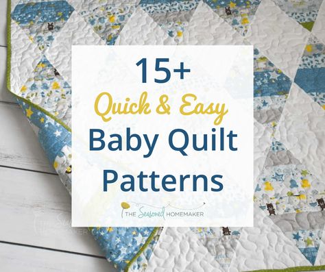 Charm Pack Baby Quilt, Baby Quilts Easy, Free Baby Quilt Patterns, Baby Boy Quilt Patterns, Baby Quilt Patterns Easy, Girl Quilts Patterns, Boys Quilt Patterns, Baby Patchwork Quilt, Modern Baby Quilt