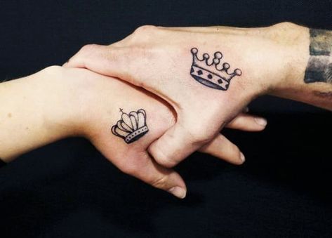 Crown Hand Tattoo, Purple Sofas, Simple Crown Tattoo, Kids Initial Tattoos, Queen Tattoo Designs, Queen Crown Tattoo, Small Crown Tattoo, Simple Crown, Crown Tattoos