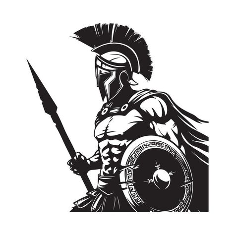 Rohit Tattoo, Warrior Logo Design, Ancient Roman Warrior, Spartan Design, Spartans Logo, Spartan Logo, Warrior Logo, Roman Warriors, Alien Aesthetic