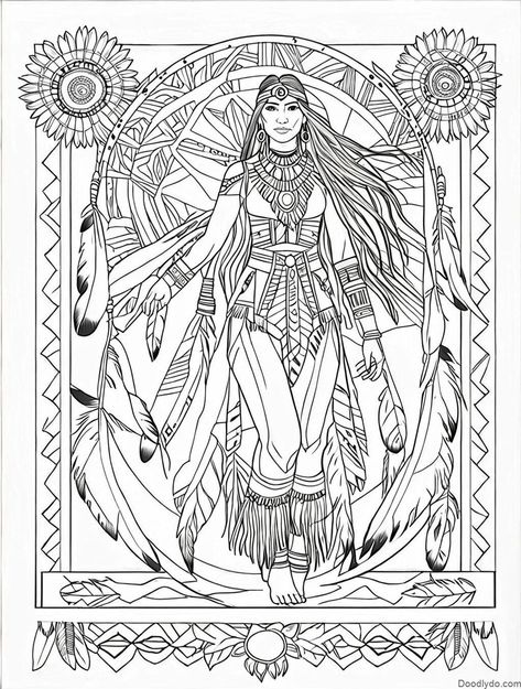 Native American Coloring Book Pages Check more at https://doodlydo.com/native-american-coloring-book-pages/ Indian Coloring Pages, Native American Coloring Pages, Ela Projects, Colouring Pics, Coloring Designs, American Theme, Adult Coloring Designs, Adult Colouring, Beautiful Eye