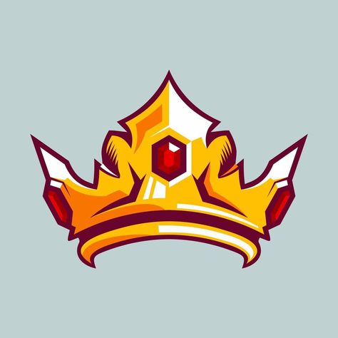 Gold crown design vector illustration Crown Vector Design, Crown Animation, Crown Logo Design Ideas, Crown Vector Logo, Crown For King, Crown Cartoon, Queen Illustration, Crown Icon, Crown Vector