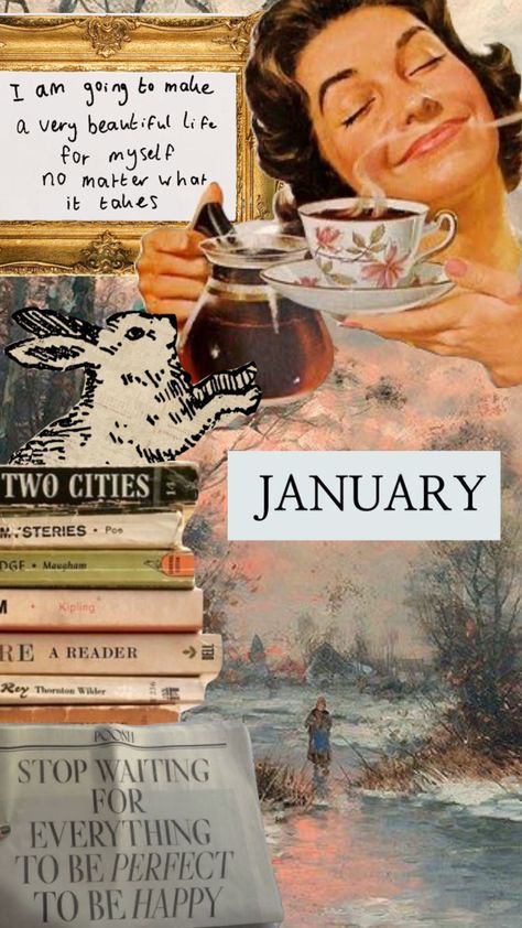 #myfirstshuffle #january #aesthetic January Aesthetic Month, Sapphic Cottagecore, January Collage, Monthly Backgrounds, January Mood Board, January Vibes, January Aesthetic, January Mood, January Month