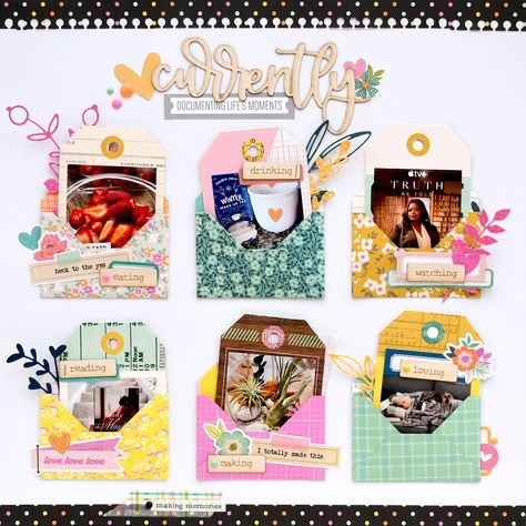 Project Life Inspiration, Photoplay Scrapbook Layouts, Multi Photo Scrapbook Layouts, Multi Photo Layouts, Scrapbook Design Layout, Beautiful Scrapbook Layouts, Project Life Layouts, Love Scrapbook, Scrapbook Layout Sketches