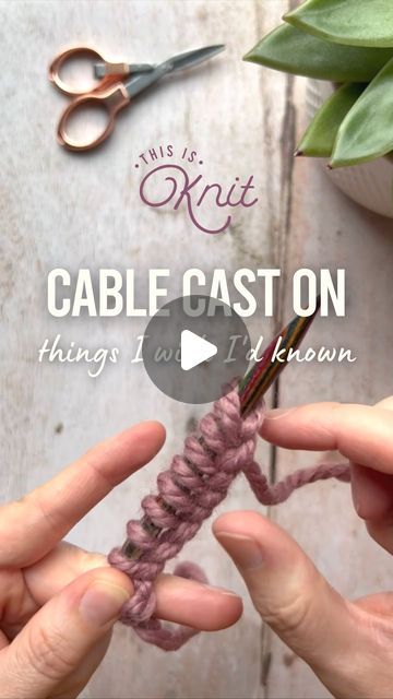 Cast On Stitches Knitting, Cable Cast On Method, Magic Cast On Knitting, Knitting Casting On, How To Start Knitting Cast On, Knit Cast On Methods, Cast On Knitting Methods, Knit Cast On, How To Cast Off In Knitting