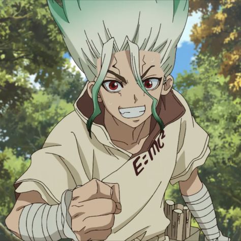 Senku Official Art, Senku Hair Down, Dr Stone Pfp, Dr Stone Anime, Dr Stone Senku, Senku Ishigami, Anime Dvd, Stone World, Anime Ninja