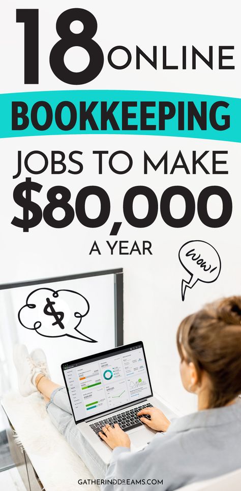 Are you looking for a work from home job? Have you though about becoming a bookkeeper? You can make up to $80,000 a year without a degree! Check out the best places to find a bookkeeping job online! Book Keeping Jobs From Home, Bookkeeping Side Hustle, Bookkeeping Jobs From Home, Remote Bookkeeping Jobs, Remote Accounting Jobs, Virtual Bookkeeping Business, Bookkeeping Certification, Bookkeeping Checklist, Virtual Bookkeeper