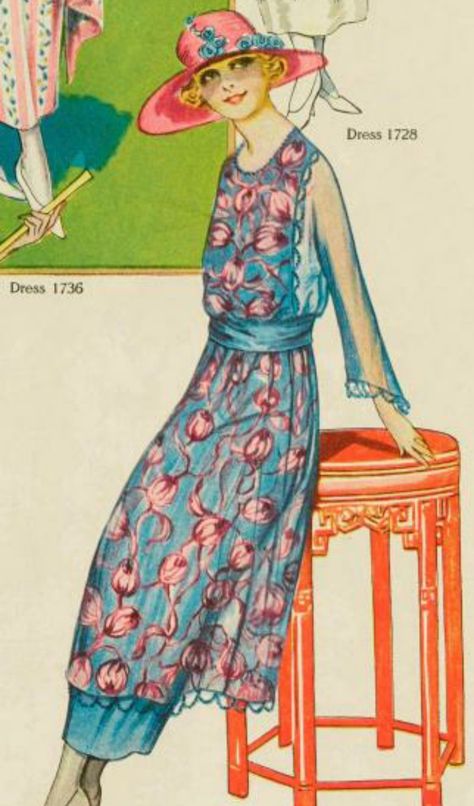 1920s Daywear, 20s Hats, 1921 Fashion, 1900’s Fashion, Vintage Dancer, 10s Fashion, Old Illustration, 1930's Style, 1900s Fashion