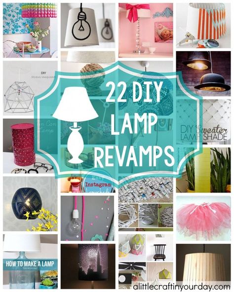 Finding the perfect lamp can tend to be a challenge. There are so many out #LampsDIY Diy Lamp Makeover, Diy Pendant Lamp, Paint Stirrers, Teen Crafts, Summer Diy Projects, Make A Lamp, Diy Tumblr, Lamp Kit, Small Lamp