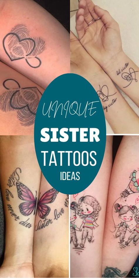 Celebrate the one-of-a-kind bond you share with your sister through a unique tattoo. From matching symbols that hold personal meaning to creative designs that reflect your shared experiences, these ideas are perfect for sisters looking for something special. Whether you prefer minimalist art or something more intricate, these tattoos capture the love, laughter, and unbreakable connection between you. Perfect for sisters who want a lasting tribute to their lifelong friendship. Small Memorial Tattoos Sisters, Tattoo For Sisters Meaningful, Soul Sister Tattoos Bff, Tattoo Ideas For Sisters Matching, Big Sister Little Sister Tattoos, Matching Sister Tattoos For 2 Meaningful, Memorial Tattoos For Sister, Sister Foot Tattoos, Sister Friend Tattoos