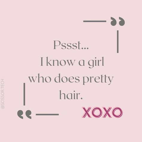 Salon Motivational Quotes, Instagram Hair Caption Ideas, Social Media Post For Hairstylist, Insta Captions For Hairstylists, Hairstylist Promotion Ideas, Pink Hair Quotes, Hair Captions Instagram Hairstylist, Hair Stylist Posts, Hairstylist Aesthetic Instagram