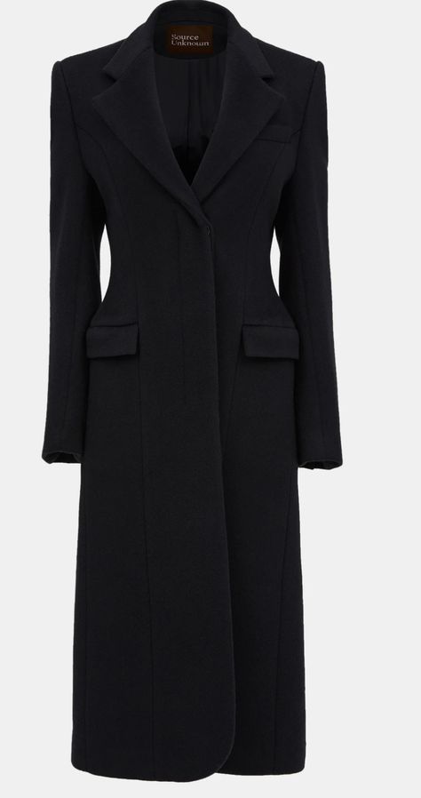 Hourglass Coat, Black Coat, Must Haves, Clothes