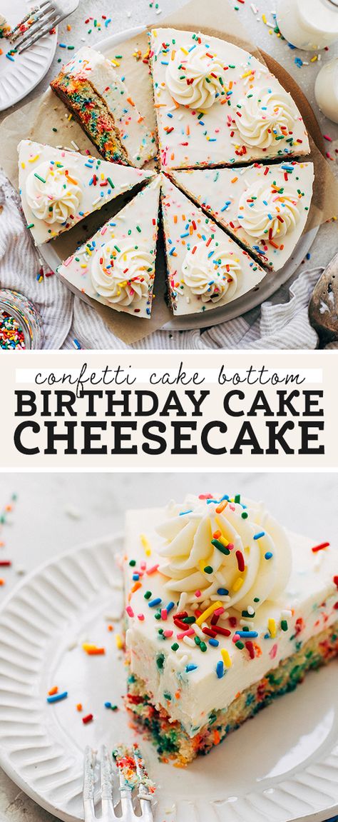 Adult Birthday Cake, Birthday Cake Cheesecake, Birthday Cheesecake, Butternut Bakery, Birthday Dessert, Cake Cheesecake, The Perfect Birthday, Homemade Birthday Cakes, Confetti Cake