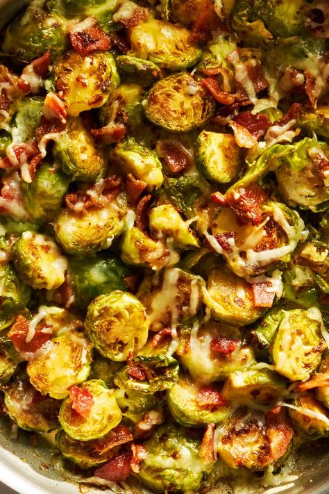 Brussels Sprout Casserole Brussels Sprout Casserole Thanksgiving, Brussel Sprout Casserole Thanksgiving, Brussels Sprouts Recipe Thanksgiving, Stuffing Green Bean Casserole, Brussels Sprout Casserole, Shredded Brussels Sprouts Recipe, Fall Side Dishes, Brussel Sprout Casserole, Parmesan Roasted Green Beans