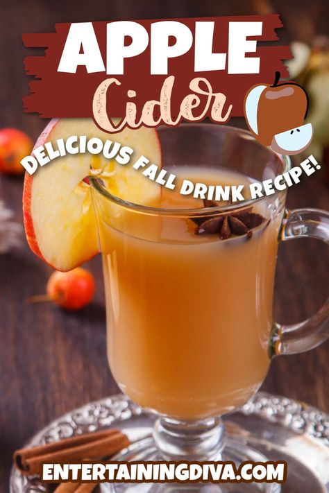 Homemade Spiced Apple Cider Recipe From Scratch | Holiday Recipes Homemade Hot Apple Cider, Spiced Apple Cider Recipe, Hot Apple Cider Recipe, Cinnamon Smell, Fall Drink Recipes, From Scratch Recipes, Holiday Recipes Thanksgiving, 2023 Recipes, Winter Cocktail