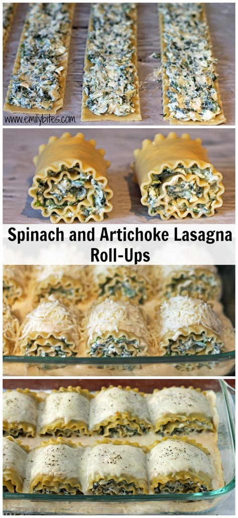 Artichoke Lasagna, Weight Watchers Lasagna, Lasagne Roll Ups, Emily Bites, Lasagna Roll Ups, Yummy Pasta, Future Chef, Chinese Pork, Lasagna Roll