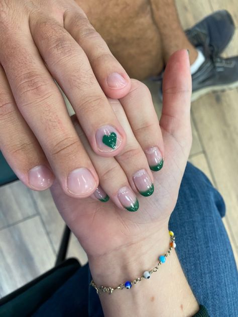 Couple Nails Aesthetic, Matching Couple Manicure, Nail Designs For Couples, Matching Nail Art Couple, Bf Gf Nail Ideas, Nail Couple Ideas, Cute Matching Nails For Couples, Nails To Get For Your Boyfriend, Cute Couple Nails