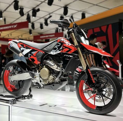 We are proud to announce that the Ducati Hypermotard 698 Mono RVE has won the "Moto più bella" (Most beautiful bike) of EICMA 2023! See more here - https://www.ducati.com/ww/en/news/ duc... #EICMA #Ducati Hypermotard Ducati, Land Transport, Ducati Hypermotard, Dream Land, Beautiful Bike, Dream Garage, Custom Bikes, Ducati, See More