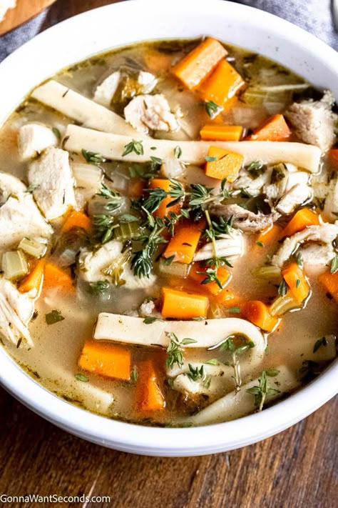 Soups And Stews Recipes, Turkey Carcass Soup, Turkey Soup From Carcass, Leftover Turkey Soup, Stews Recipes, Chicken Noodle Soup Crock Pot, British Cooking, Turkey Soup Recipe, Homemade Soup Recipe