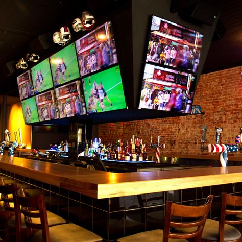 Get loud at the best sports bars in Perth Bar Americano, American Sports Bar, Sport Bar Design, Sports Pub, Sports Bars, Brass Monkey, Bar Interior, Bar Design Restaurant, Cafe Interior Design