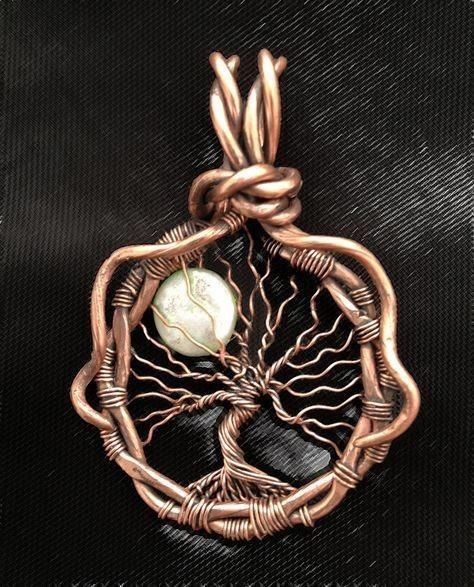 Tree Of Life Wire, Copper Tree, Wire Jewelery, Tree Of Life Jewelry, Wire Trees, Bijoux Fil Aluminium, Wire Jewelry Designs, Wire Tree, Oxidized Copper