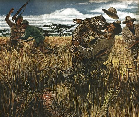 Roosevelt on Safari: A High-Stakes Leopard Hunt, from the Archives | Outdoor Life Safari Hunter, Alligator Hunting, Leopard Hunting, Adventure Artwork, Upland Bird Hunting, Creepy Circus, Cabin Wall Art, Wild Caught Fish, Vintage Safari