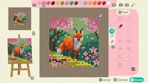 Animal Crossing Fox Design, Acnh Quilt Pattern Grid, Animal Crossing Painting Code, Animal Crossing Custom Design Patterns Grid, Acnh Design Pixel, Acnh Polishing Effect, Animal Crossing Flag Designs Grid Easy, Acnh Design Tutorial, Animal Crossing Painting Ideas