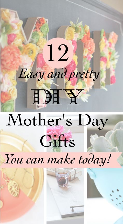 12 DIY Mothers Day gifts - Little Free Monkeys Mothersday Gifts Diy, Gift Ideas For Moms, Diy Mothers Day, Diy Gifts For Mothers, Cheap Mothers Day Gifts, Diy Mother's Day Crafts, Diy Mother's Day, Happy Mother Day Quotes, Diy Gifts For Mom