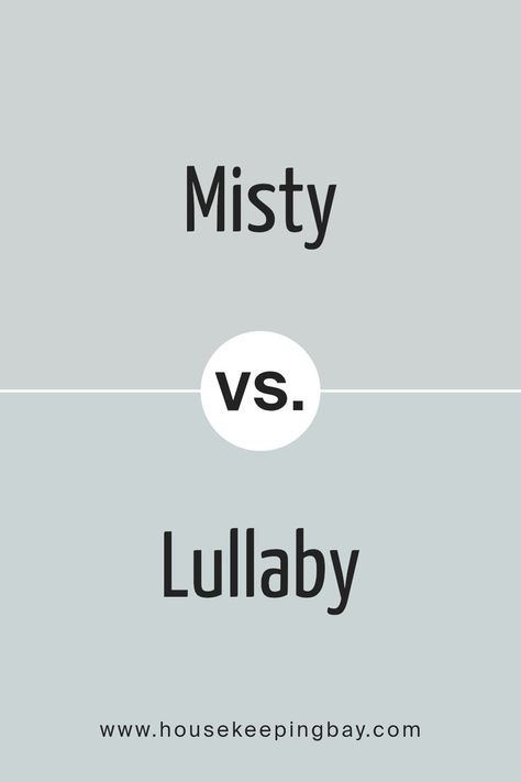 Misty SW 6232 by Sherwin Williams vs Lullaby SW 9136 by Sherwin Williams Sw Lullaby Paint, Lullaby Paint Color, Sherwin Williams Lullaby, Sw Blue Paint Colors, Sherwin Williams Coordinating Colors, Trim Colors, Blue Paint Colors, Coordinating Colors, Blue Paint