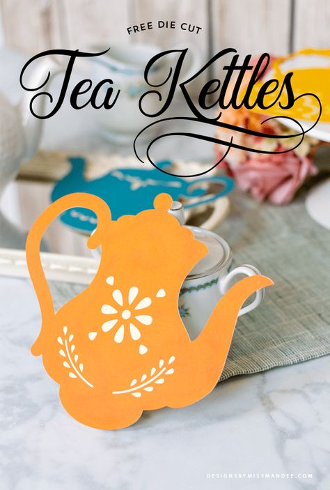 Tea Svg, Tea Inspiration, Paper Tea Cups, Crafts Cricut, Garland Ideas, Tea Kettles, Music Crafts, Party Place, Simple Scrapbook