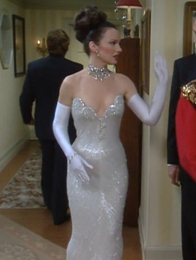 Madonna White Dress, Bob Mackie Wedding Dress, Fran Fine Wedding Dress, Bob Mackie Gown, Vintage Bob Mackie Dress, Pretty Woman Movie Outfits, Fran Fine Dress, Pretty Woman Movie Aesthetic, Bob Mackie Dress