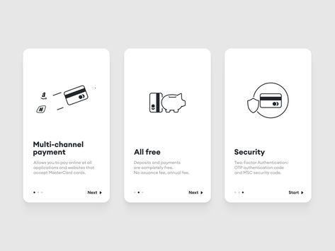 Truemoney - Onboarding by Yup Nguyen for Creatvie on Dribbble Mobile Website Design Layout, Onboarding Infographic, Ui Card Design, Onboarding Screen, Ui Cards, Onboarding App, Advertising Inspiration, To Do App, Icon Animation