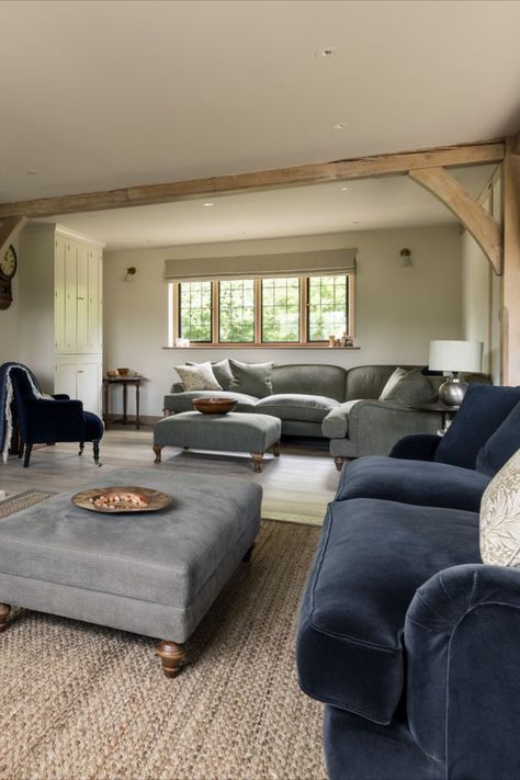 Cottage Lounge, Border Oak, Barn House Interior, Snug Room, Sitting Room Design, Self Build, Modern Country Style, Cosy Living Room, Cottage Living Rooms