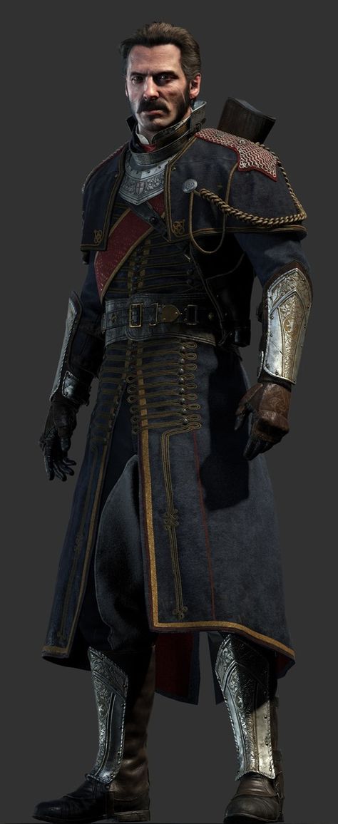 Sir Galahad - main character in The Order: 1886 and a leader of the team - Heroes - The Order: 1886 (coming soon) - Game Guide and Walkthrough Sir Galahad, The Order 1886, Larp Ideas, Armor Clothing, Character Artist, 3d Figures, Concept Art Character, Fantasy Male, Game Guide