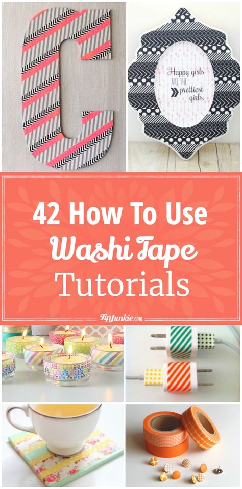 42 How To Use Washi Tape Tutorials Christmas Vinyl Projects, Washi Tape Projects, Washi Tape Ideas, Tape Projects, Tape Ideas, Washi Tape Cards, Washi Tape Crafts, Budget Crafts, Washi Tape Diy