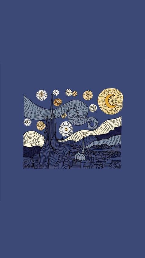 The Starry Night, Van Gogh, Starry Night, Iphone, Van