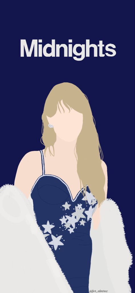 Fanart de Taylor Swift en la era Midnights #taylorswift #midnights #swiftie Taylor Swift Midnight Illustration, Taylor Swift Animated Drawing, Taylor Swift Art Simple, Taylor Swift Wallpaper Animated, Taylor Swift Album Artwork, Taylor Swift Faceless Drawing, Taylor Swift Painting Ideas Midnights, Midnights Taylor Swift Minimalist Poster, Taylor Swift Drawings Aesthetic