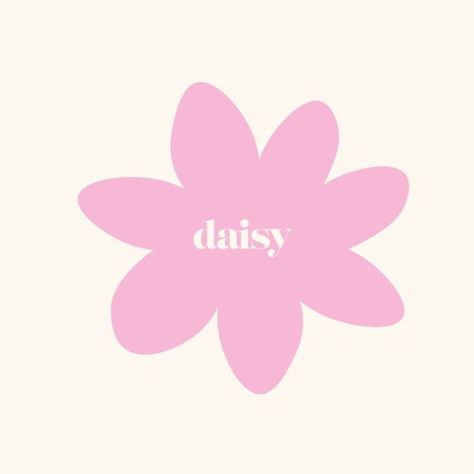 Daisy Logotype and Icon for Daisy Wilkinson Design. Pastel Pink and Cream Colour Palette. Cream Colour Palette, Daisy Logo, Logo Branding Design, Cream Colour, Underarmor Logo, Branding Design Logo, Colour Palette, Pastel Pink, Logo Branding