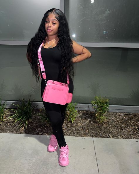 balenciaga shoes Fashion nova one piece Steven madden purse Wig - ula hair 5x5 closure 30in Pink Uggs Outfit, Cute Highschool Outfits, Teen Swag Outfits, Fasion Outfits, Cute Lazy Day Outfits, Cute Lazy Outfits, Swag Outfits For Girls, Balenciaga Shoes