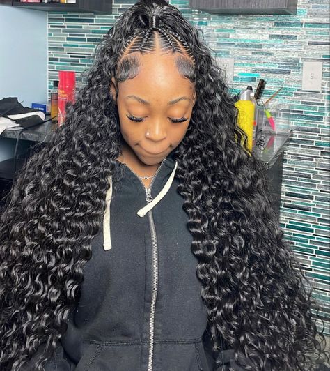 Front Half Braided Hairstyles, Half Braided Hairstyles, Hairstyles Pictures, Braiding Styles, Braided Styles, Braided Half Up, School Hair, Quick Weave Hairstyles, Braids Hairstyles Pictures