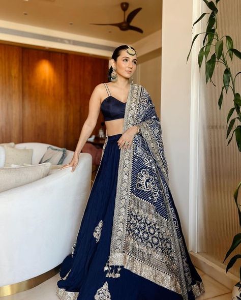 Faabiiana on Instagram: "Queen of them all, giving us Wedding Guest Inspiration as she rocks this Lehenga and this hue! 😍💙 @masoomminawala in @faabiianaofficial ✨ To shop this look visit us at our Flagship Store in Jaipur, Mumbai & Delhi. For appointment / order on WhatsApp contact us on : Jaipur: +91 9783199999 Mumbai: +91 7043342296 Delhi : +91 90812 34436 #Faabiiana #FaabiianaOfficial #Mumbai #Delhi #NewCollection #Designer #IndianDesigner #Luxury #LuxuryLifestyle #Bride #Bridal #BridalW Lengha Wedding Guest, Wedding Guest Outfit Indian Lehenga, Indian Reception Outfit Guest, Wedding Guest Lengha, Lehenga Wedding Guest, Wedding Outfits For Bride, Indian Wedding Guest Outfit Ideas, Wedding Guest Lehenga, Wedding Guest Outfit Indian