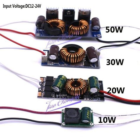 0W 20W 30W 50W High Power Driver DC12V to 30-38V Constant Current LED Light Lamp DESCRIPTION 100% Brand New     Specifications:     10w LED driver     Input Voltage:DC9-24V     Waterproof Rank:Non-waterproof     Output Voltage:DC8-11V     Current:850mA     Storage Temperature:-20-80     Application:Fit for 1x10w led 3 in series and 3 in parallel     Function:Open circuit,Short circuit and Over Input Voltage:DC9-24V     Waterproof Rank:Non-waterproof     Output Voltage:DC30-38V     Current:600mA Teaching Government, Electrical Troubleshooting, Solar Power Inverter, Free Energy Projects, Home Electrical Wiring, Electronics Basics, Tool Storage Diy, Electronic Circuit Projects, Led Light Lamp