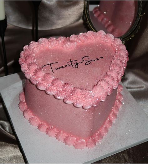 Pink Heart Cake 21, 20th Birthday Cake Heart, Heart Cake Birthday Pink, Pink Heart Bday Cake, Sagittarius Heart Cake, 21st Birthday Heart Cake, Libra Heart Cake, Pink Lambeth Cake, Lambeth Heart Cake